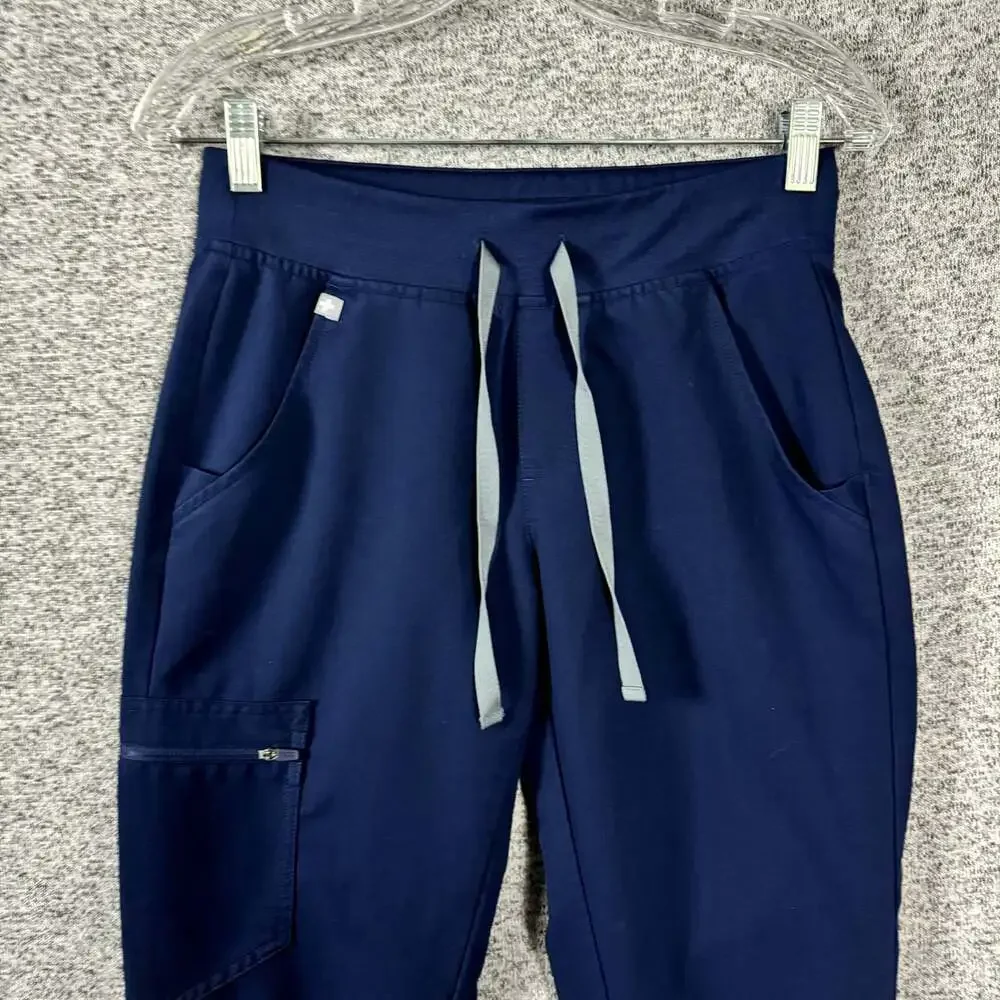 Figs Women’s Size XS Blue Zamora Cargo Scrub Pant - Pockets